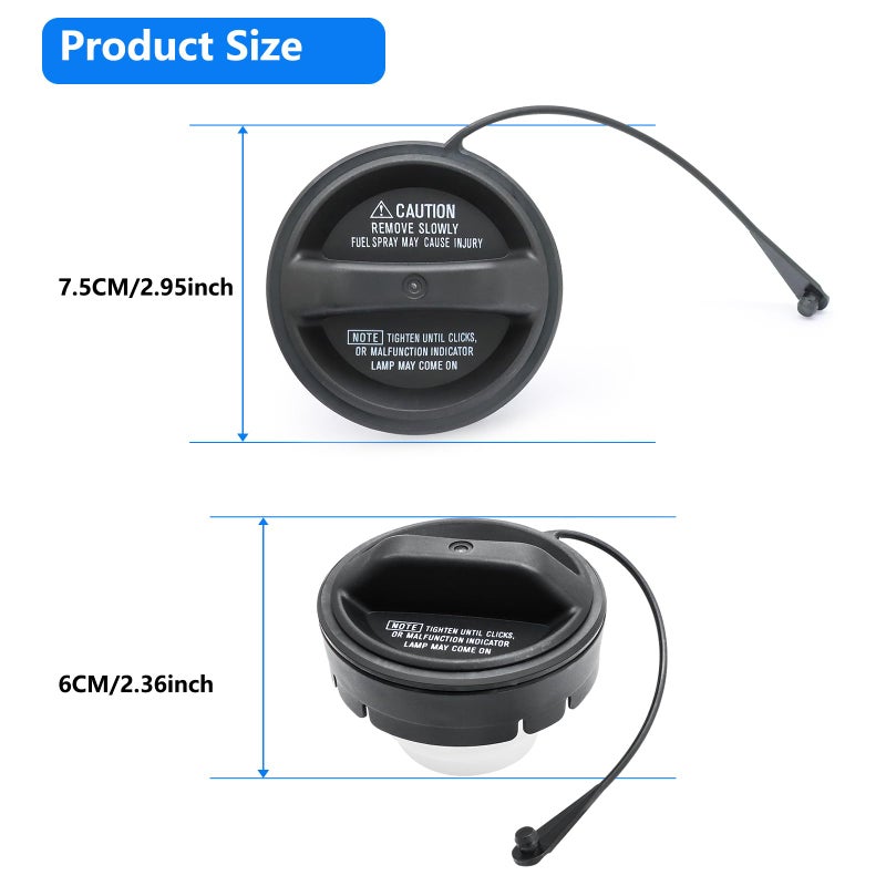 keriolee Gas Cap Fuel Cap Replace 77300-53010 Compatible with 2000-2006 Toyota 2004-2006 Scion 2001-2006 Lexus 2001-2005 GS300 GS430 IS300 LX470 RAV4 Sequoia 2001-2003 Highlander Sienna 2001-2002 4Runner - Image 4